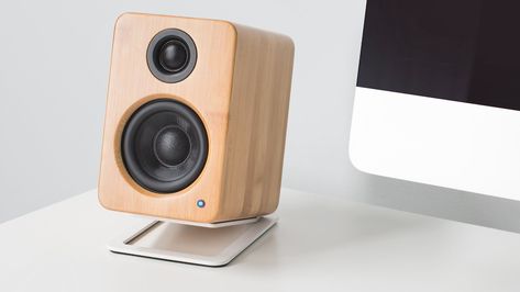 YU2 Powered Desktop Speakers | Kanto Audio Speaker Stands Diy, Desktop Speakers, Pc Speakers, Sound Isolation, Speaker Box Design, Computer Speakers, Diy Speakers, Speaker Box, Speaker Wire