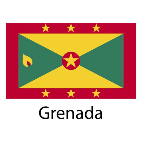 Grenada national flag Grenada Caribbean, Grenada Flag, Caribbean Flags, Olympic Theme, Map Signs, Flags With Names, Mo Design, Flag Png, Educational Projects