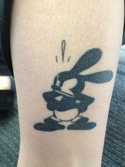 / Epic Mickey Tattoo, Oswald The Lucky Rabbit Tattoo, Classic Disney Tattoos, Oswald Tattoo, Tattoos Childhood, Disney Tattoo Sleeve, Disney Inspired Tattoo, Mickey Mouse And Oswald, Rubberhose Style