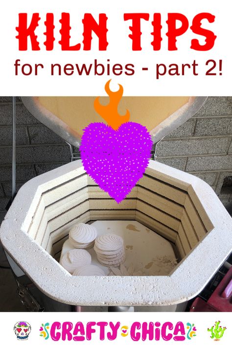 Kiln Tips for Beginners - Part 2! - The Crafty Chica Pottery Tips, Ceramic Kiln, Pottery Lessons, Pottery Kiln, Beginner Pottery, Pottery Workshop, Slab Pottery, Ceramic Techniques, Ceramic Ideas