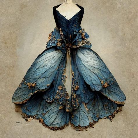 Insect Dress, Wings Dress, Fairy Dresses, Nature Dress, Fantasy Dresses, Fantasy Gowns, Fairytale Dress, Fantasy Costumes, Butterfly Dress