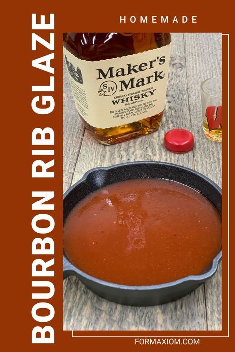 Rib Glaze, Bourbon Ribs, Bourbon Barbecue Sauce, Sweet And Tangy Bbq Sauce, Whiskey Glaze, Glazed Ribs, Rib Sauce, Bourbon Glaze, Rack Of Ribs