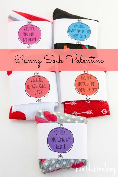 Punny Sock Valentine  #print #valentine Sock Puns Gift Ideas, Socks Printable, Sock Puns, Valentine Socks, Valentines Day Jokes, Valentines Socks, Skip To My Lou, Valentines Gift Tags, Valentine Diy