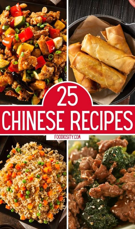 Chinese Recipes Easy, Chinese Dishes Recipes, Chinese Meals, Chinese Dinner, Homemade Chinese Food, Chinese Stir Fry, Asian Dinner Recipes, Asian Dinner, Homemade Chinese