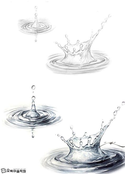 How To Draw Water Pencil, Water Drawing Simple, Water Drawing Reference, Water Sketches, Sketching Water, Water Sketch, Draw Water, Water Drawing, Water Art