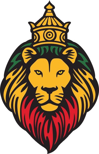 The lion of judah head with crown | Premium Vector #Freepik #vector #lion-tattoo #lion-mascot #lion-head #lion-crown Rasta Tattoo, Rastafari Art, Ethiopian Art, Lion Crown, Reggae Art, Lion Mascot, The Lion Of Judah, Tattoo Lion, Rasta Lion