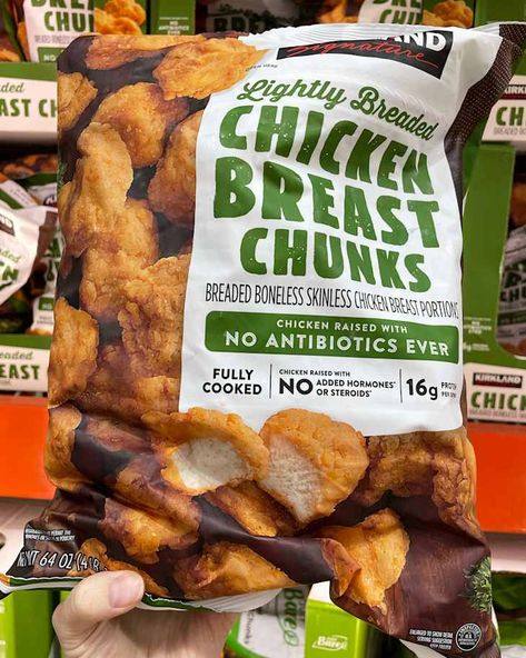 The $15 Costco Dinner Shortcut My Family Eats Three Nights a Week (It's the Only Reason I Shop There) Costco Chicken Nuggets, Costco Meal Prep, Costco Chicken, Breaded Chicken Recipes, Frozen Chicken Nuggets, Costco Meals, Classic Caesar Salad, Chicken Chunks, Salmon Potato