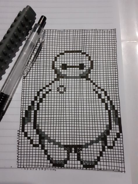 Baymax, Hero 6, Big Hero 6, Big Hero, 8 Bit, Pixel Art, Knit Crochet, Knitting, Crochet