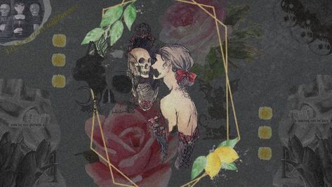 𝔀𝓪𝓵𝓵𝓹𝓪𝓹𝓮𝓻 𝓫𝔂 𝓫𝓵𝓸𝓼𝓼𝓸𝓶𝓼 - collage/wallpaper/desktop/laptop/computer/skull/dark/gothic/grunge/emo/roses/anime/art/drawing/skulls/flowers/grey/black/cat/black cat/halloween Dark Ethereal Art Wallpaper Desktop, Vintage Horror Wallpaper Desktop, Skull Computer Wallpaper, Desk Wallpaper Desktop, Alt Backgrounds Computer, Book Aesthetic Wallpaper Desktop, Alt Wallpapers Laptop, Ghost Computer Wallpaper, Skull Wallpaper Laptop