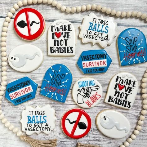 Cookies By O on Instagram: "⛔️Snip Snip hooray! Happy vasectomy day⛔️ #nomorebabies lol" Snip Snip Hooray, Sugar Cookie Designs, Pretty Cookies, Gag Gifts Funny, Cookie Inspiration, Cookie Art, Icing Cookies, Edible Art, Cookie Designs