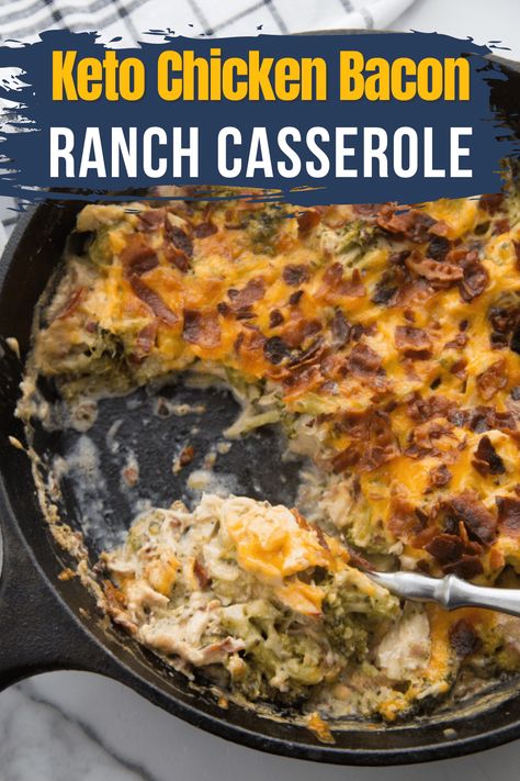 Elevate Your Dinner Game with Our Delectable Keto Chicken Bacon Ranch Casserole! Enjoy a savory blend of tender chicken, crispy bacon, and velvety ranch, all in a low-carb delight. Try out this hassle-free recipe for a scrumptious and guilt-free meal tonight. #KetoCasserole #ChickenBaconRanch #LowCarbDeliciousness #EasyKetoDinner #HealthyComfortFood Keto Chicken Bacon Ranch Casserole, Keto Chicken Bacon Ranch, Keto Chicken Bacon, Chicken Bacon Recipes, Kasey Trenum, Bacon Ranch Casserole, Bacon Broccoli, Ranch Casserole, Keto Chicken Casserole