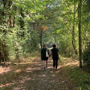 today was a fairytale ✨ Forest Aesthetic Couple, Goblincore Couple, Long Walks Aesthetic Couple, Walking Date Aesthetic, Couples In Forest, Couples In Nature Aesthetic, Countryside Couple Aesthetic, Forest Date Aesthetic, Friends In The Forest