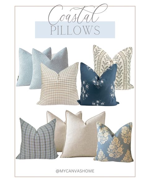 Julie Parsons's Amazon Page Blue Throw Pillow Combinations, Amazon Throw Pillow Combinations, Amazon Throw Pillows, Amazon Pillows, Pillow Combinations, Throw Pillow Combinations, Pillow Combos, Cream Pillows, Pillow Talk