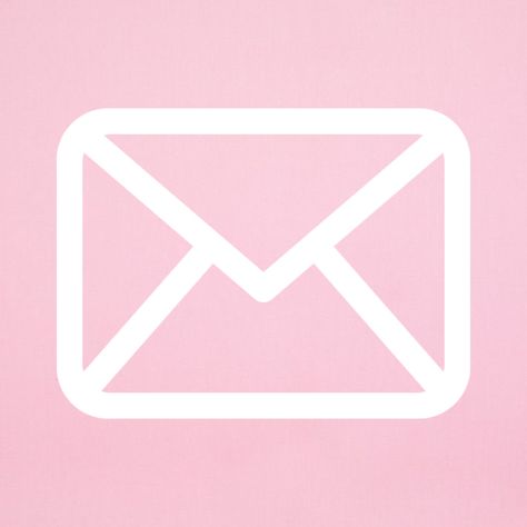 Gmail App Icon, Pink Apps, Mail Icon, Rose Icon, Custom Icons, Ipad Wallpaper, Pink Aesthetic, App Icon, Cute Cartoon