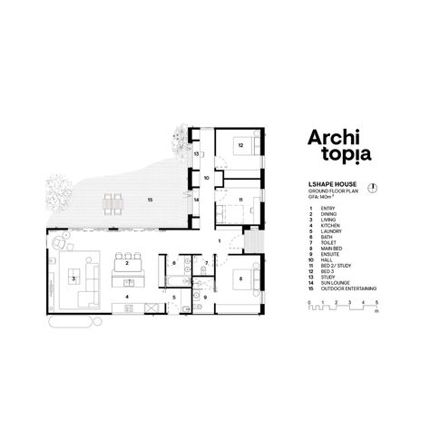 L Shape House Plans, L Shaped Houses Exterior, L Shaped Homes Plans, Landscape Design Front Of House, L Shape House, L Shaped House Plans, U Shaped Houses, Shape House, Sustainable House Design