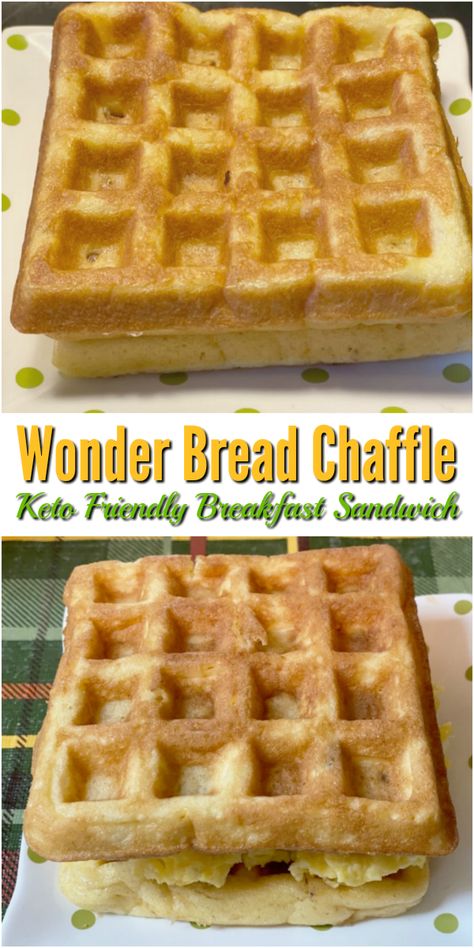 Wonder Bread Chaffle, Biscuit Chaffle, Weight Watcher Chaffle Recipes, Wonder Bread Chaffle Recipe, Wonder Bread, Keto Almond Bread, Almond Bread Recipe, Easy Keto Bread Recipe, Low Carb Pancake Recipe