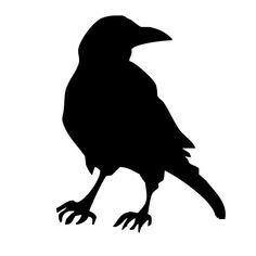 Crow Party, Raven Pictures, Crow Silhouette, Vogel Silhouette, Moldes Halloween, Batman Tattoo, Adornos Halloween, Raven Art, Halloween Silhouettes