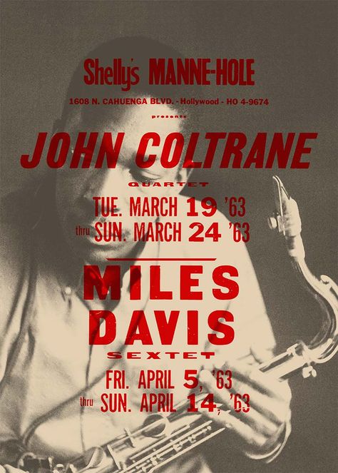 John Coltrane Miles Davis Music Poster Print Jazz Band Poster, Recital Poster, Cool Poster Designs, Poster Grafico, Ink Drop, Julie London, Tropical Poster, Concert Poster Design, John Coltrane