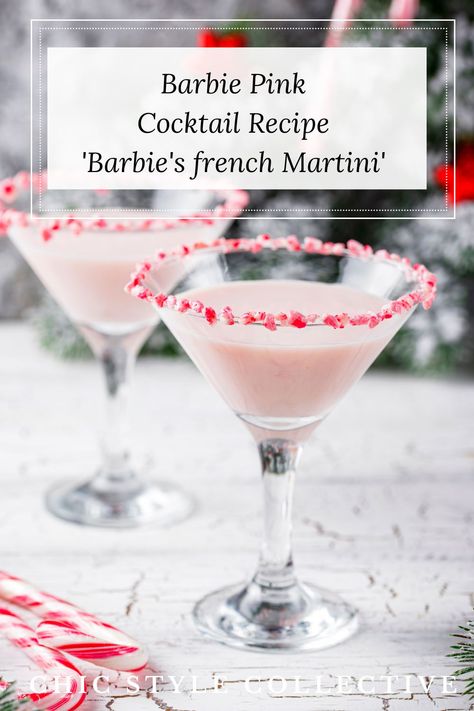 Barbie's french Martini 40ml Alizé Gold French Vodka 20ml Chambord raspberry liquor 60 ml Pineapple juice Pineapple slice Barbie Martini, Raspberry Liquor, Juice Pineapple, French Martini, Pink Cocktails, Pineapple Slices, Pink Cocktail, Martini Recipes, Pink French