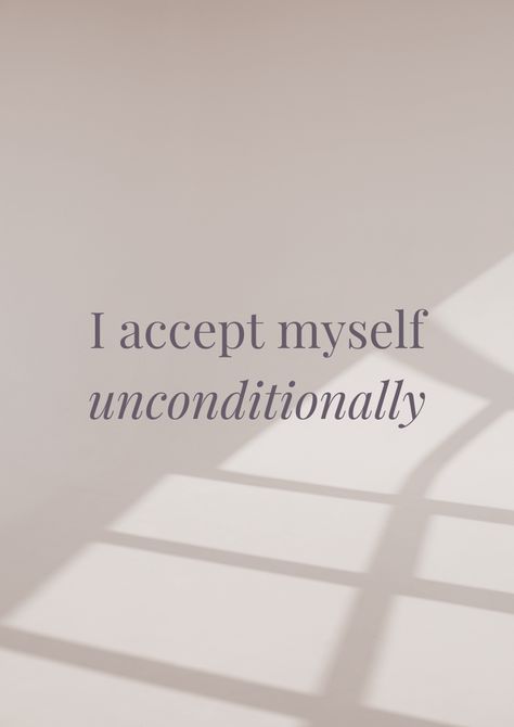 I accept myself unconditionally. Embrace who you are and practice unconditional self-acceptance. #SelfAcceptance #SelfLove #BeYourself  Stay inspired! Follow me for a daily dose of creativity and ideas. 🌺📍 #FollowMe #PinterestDreams I Accept Myself, Accept Myself, Self Acceptance, Stay Inspired, Daily Quotes, Daily Dose, Self Love, Vision Board, Follow Me