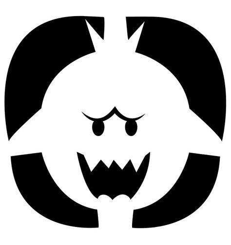 Nintendo King Boo Halloween Pumpkin Stencil Mario Pumpkin, Mario Boo, Printable Pumpkin Stencils, Halloween Pumpkin Stencils, Boo Pumpkin, Pumkin Carving, Halloween Pumpkin Carving Stencils, King Boo, Pumpkin Carving Designs