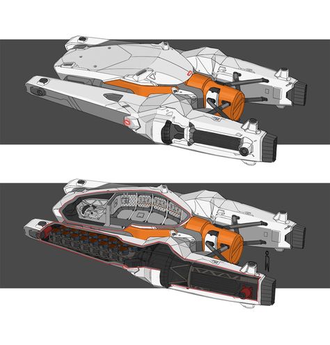 ArtStation - Small Spaceship, Yaroslav Kotsubinskiy Small Spaceship, Space Ships Concept, Space Engineers, Sci Fi Spaceships, Space Ship Concept Art, Starship Concept, Space Battleship, Sci Fi Design, Star Wars Vehicles