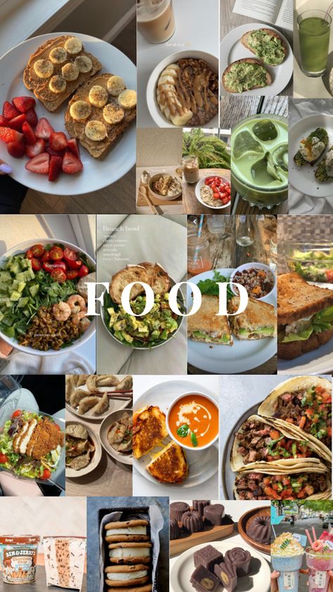 Images Of Healthy Food, Healthy Food Collage, Food Mood Board, Healthy Food Inspiration, Vegan Meal Plans, Healthy Homemade Recipes, Healthy Food Motivation, 140 Pounds, Health Dinner Recipes