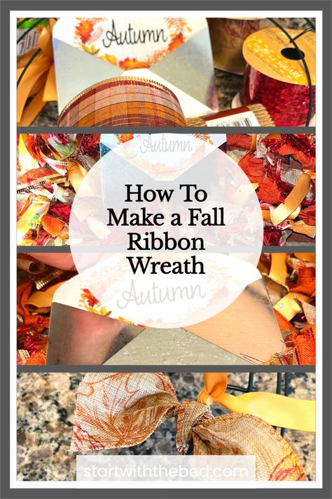 Enjoy making this fall craft all season long. This Dollar Tree craft is budget friendly crafting idea that kids will enjoy to do too. You can make these fall ribbon wreaths for gift ideas too. Dollar Tree Fall Ribbon Wreath, Mesh Fall Wreaths For Front Door, Autumn Ribbon Wreath, Ribbon Wreath Fall, Fall Ribbon Wreaths For Front Door Diy Easy, How To Make Dollar Tree Wreath, Fall Wreath Ideas Diy Ribbon, Pumpkin Ribbon Wreath, Diy Fall Wreath For Front Door Dollar Tree