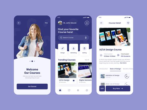 Education Mobile App UI Design
Course Mobile App UI Design
mobile app design
online course mobile app ui design
course app ui design
lesson app ui design
exploration app
study app ui design
e learling mobile app
learning app ui design
knowledge app ui design
education
course
learning
knowledge E Learning Mobile App Design, Educational Websites Design, Education App Ui Design, Education App Design, Website Design Tutorial, Ui Ux Design Course, App Design Trends, Mobile App Ui Design, Ux Design Course