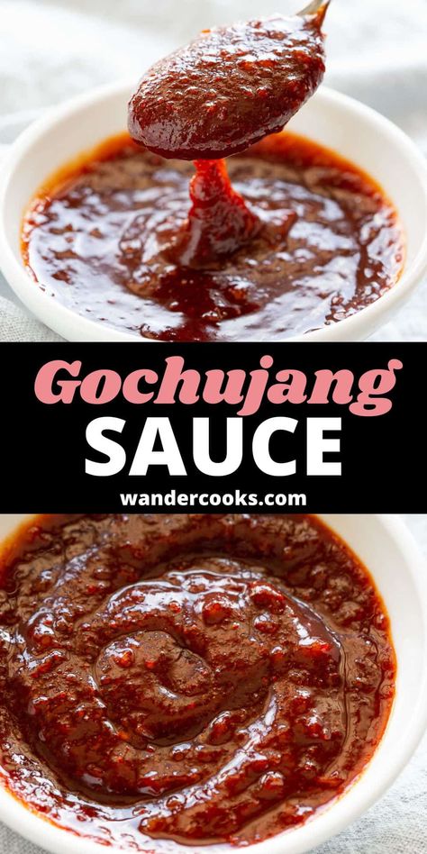 Try this incredible all purpose gochujang sauce to add mouth-watering flavour and heat to just about anything! Not just for Korean recipes, try it with your favourite stir frys, marinades and even pasta. Gochujang Sauce Recipe, Healthy Korean Recipes, Homemade Italian Pizza, Gochujang Recipe, Tteokbokki Recipe, Bulgogi Sauce, Easy Korean Recipes, Asian Sauces, Healthy Asian Recipes