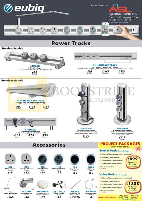 PC SHOW 2013 price list image brochure of Eubiq Power Outlet System Power Tracks, Accessories, Plugs, Packages Starter, Value Eubiq Power Track, Kitchen Yard, Track Lighting Kitchen, Tv Unit Design Modern, Interior Door Styles, Modern Luxury Interior, Light Words, Tv Unit Design, Electric House