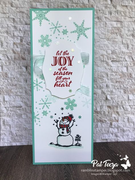 Stamped Christmas Cards, Snowman Cards, Easy Christmas Gifts, Stampin Up Christmas, Holiday Gift Tags, Product List, Fun Fold Cards, Card Making Inspiration, Motorcycle Gear