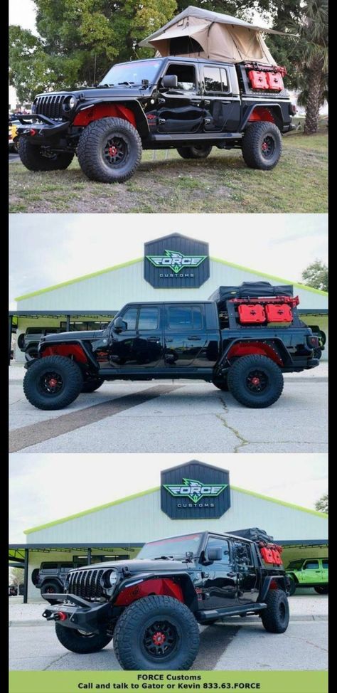 Lifted Jeep Gladiator, Jeep Gladiator Overland, Overland Build, Black Rhino Wheels, Black Jeep, Lifted Jeep, Custom Jeep, Gas Cans, Off Road Adventure