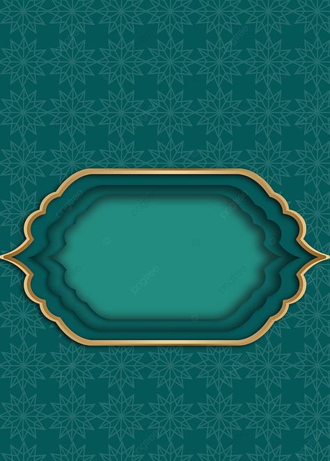 Motif Islamique Vert Simple Green Islamic Wallpaper, Golden Frame Background, Islamic Pattern Background, Halal Bihalal, Kids Classroom Decor, Motif Arabesque, Plan Image, Islamic Background, Slide Background