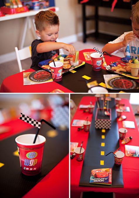 Super Cool Disney Pixar Cars Birthday Party // Hostess with the Mostess® Pixar Cars Birthday Party, Pixar Cars Birthday, Cars (disney) Party, Cars Birthday Party, Disney Cars Party, Disney Cars Birthday, Cars Birthday Party Disney, Car Themed Parties, Cars Disney