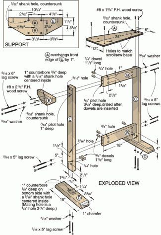 Scroll Saw Stand, Stand Illustration, Best Scroll Saw, Woodworking Bench Vise, Woodworking Apron, Table Saw Stand, Diy Table Saw, Saw Stand, Tool Stands