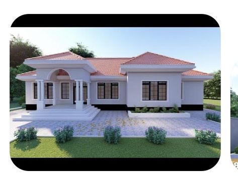 House Bungalow Modern, Cool Bungalow Ideas, Morden House Exterior Modern, House Models Design, External House Design, Latest House Design Architecture, One Storey Modern House Design, Morden House Designs, Bungalow Design Architecture