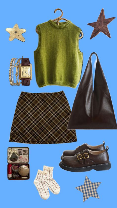 Green Academia, Op Shop, Outfit Layout, Cute Fit, Fashion Costume, Cool Street Fashion, Mode Inspiration, Lookbook Outfits, New Wardrobe