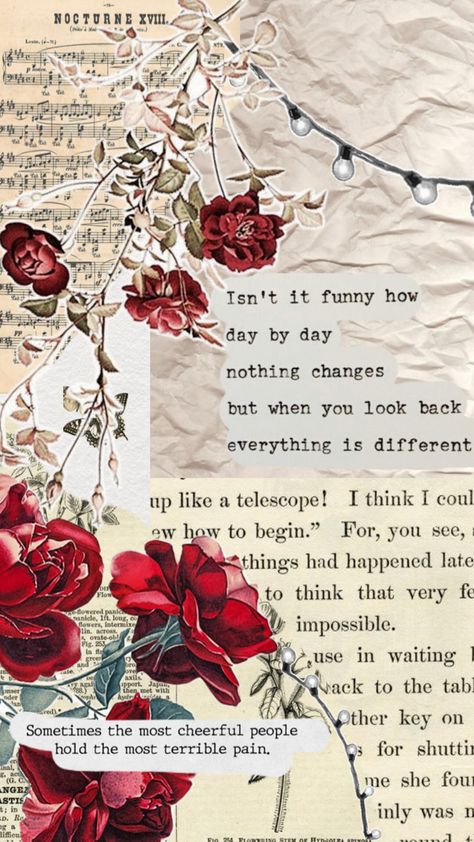 Please do not repost :) Red Quote Aesthetic, Wallpaper With Roses, Quote Aesthetic Wallpaper, Poem Aesthetic, Really Cool Wallpapers, Newspaper Background, Red Quotes, Abstract Pencil Drawings, Wall Collage Decor