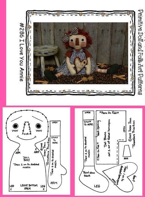 Doll Dress Patterns Free, Free Primitive Patterns, Rag Doll Dress, Raggy Dolls, Diy Rag Dolls, Primitive Doll Patterns, Raggedy Doll, Doll Patterns Free, Primitive Doll