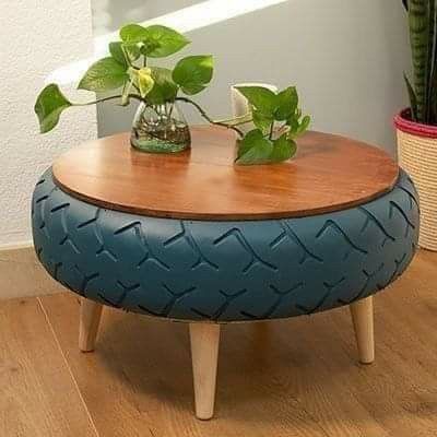 Kursi Ban, Tire Furniture, Zimmer Diy, Diy Furniture Decor, Tafel Decor, Home Decor Crate, Diy Furniture Table, Rustic Garden Decor, Diy Crafts For Home Decor