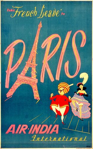 10 classic Air India posters showing the Maharajah in the world's most famous cities Vintage Airline Posters, India Poster, French Travel, Travel Ads, Air India, Vintage India, Vintage Airlines, Retro Travel Poster, Poster Ads