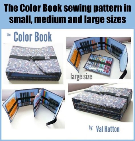 Color Book Art Storage (3 sizes) sewing pattern. This is perhaps the greatest art, pencil, pen, and marker storage that you can sew. Sew the ultimate organizer with this pattern for an art supplies folder. DIY pencil or crayon holder to sew. Kids art bag to sew. Organizer sewing pattern for artists and kids art supplies. Comes with a sew along video. 3 different sizes in the same sewing pattern. #SewModernBags Diy Marker Storage, Sew Organizer, Colorist Art, Folder Diy, Diy Marker, Artist Bag, Bag Sewing Patterns, Art Supplies Bag, Crayon Holder