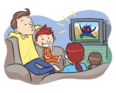 Watching tv with family Premium Vector | Premium Vector #Freepik #vector #kids #children #family #woman Family Watching Tv, Third Space, Illustration Traditional, Web Illustration, Family Vector, Classroom Images, Family Cartoon, Family Show, Peinados Fáciles Para Cabello Corto