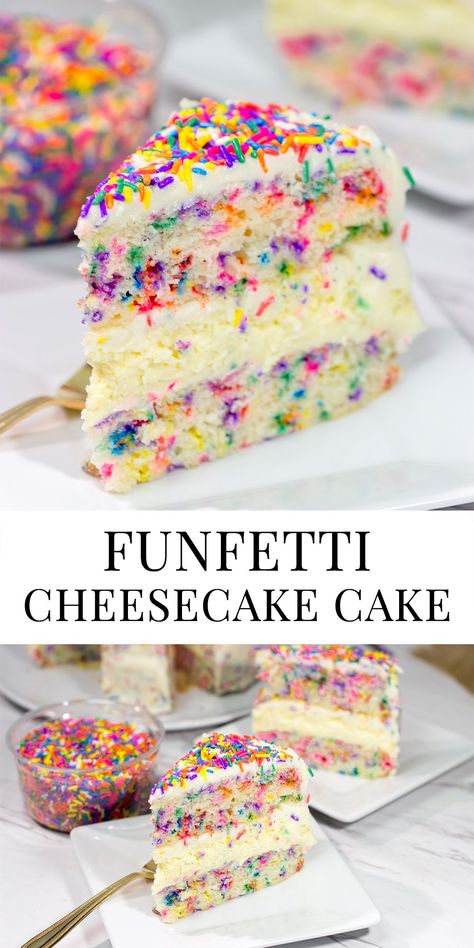 Funfetti Cheesecake, Fun Dessert, Cheesecake Cake, Ideas For Easter Decorations, Ideas For Easter, Easter Tree, Fun Baking Recipes, Easy Baking Recipes, Yummy Sweets