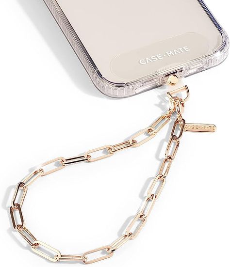 Phone charm Gold Phone, Cell Phone Charms, Phone Wristlet, Wrist Lanyard, Gold Iphone, Gold Link Chain, Phone Lanyard, Phone Strap, Iphone Accessories