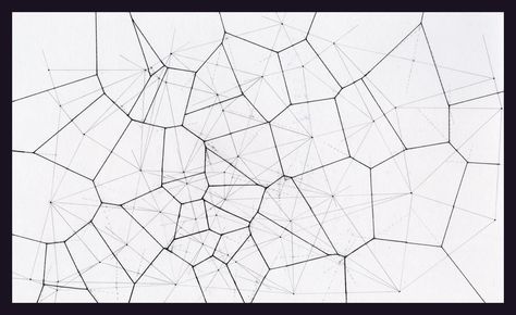 Voronoi Pattern, Voronoi Diagram, Crazy Paving, Generative Design, Architecture Drawing Art, Spider Web, School Projects, Sacred Geometry, Architecture Drawing