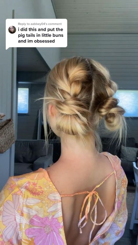 Cute easy summer bun/braid hairstyle in 2022 | Hair styles, Work hairstyles, Hair tips video Cute Teacher Updos, Hair Up Do For Work, Cute Fun Hairstyles For Long Hair, Hairstyles For Waitresses Long Hair, Medium Work Hairstyles, Cute Work Updos Simple, Pulled Up Hairstyles For Work, Work Updos For Medium Length Hair, Cute Bartender Hairstyles