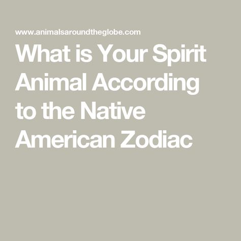 What is Your Spirit Animal According to the Native American Zodiac Animals And Meanings, Native American Animal Symbols, Native American Spirit Animals, Native American Spirit, Animal Symbols, Native American Zodiac, American Animals, Animal Guides, Animal Education