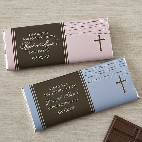 Personalized Candy Bar Wrapper, Personalized Candy Bars, Personalized Chocolate Bars, Personalized Baby Shower Favors, First Communion Party, Personalization Mall, First Communion Favors, Christening Favors, Personalized Candy